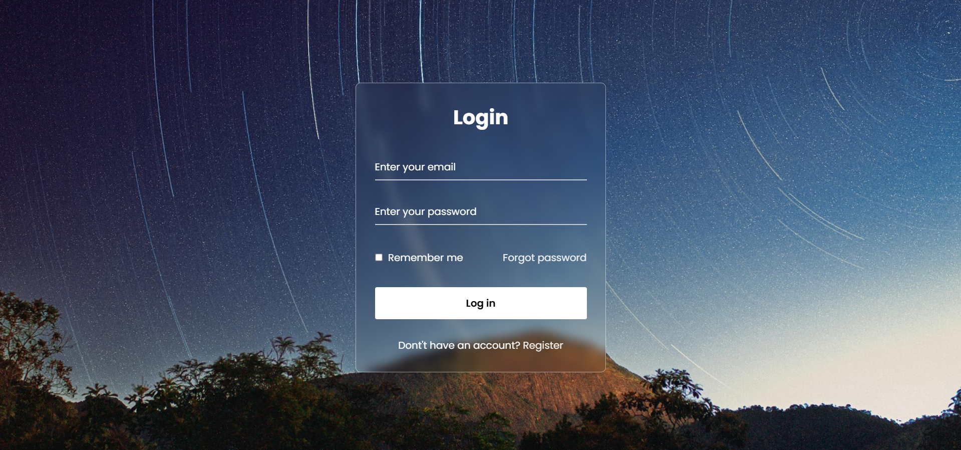 Glassmorphism Login Form