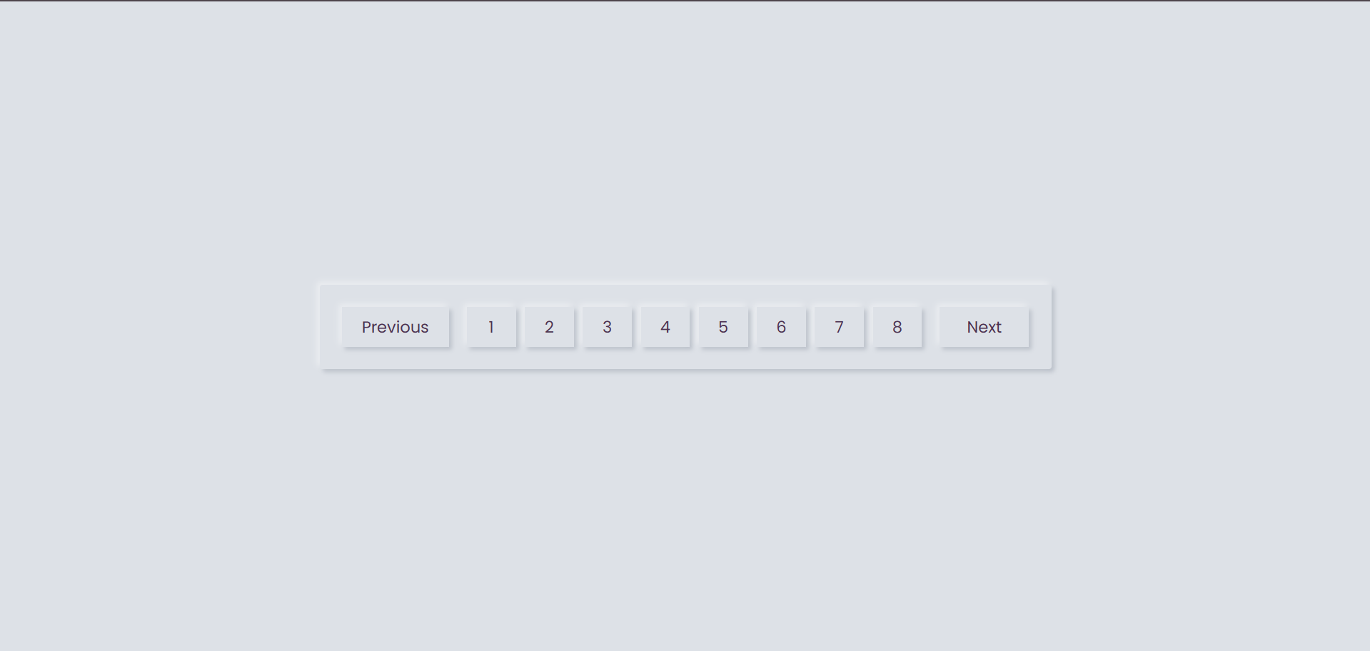 Neumorphism Pagination