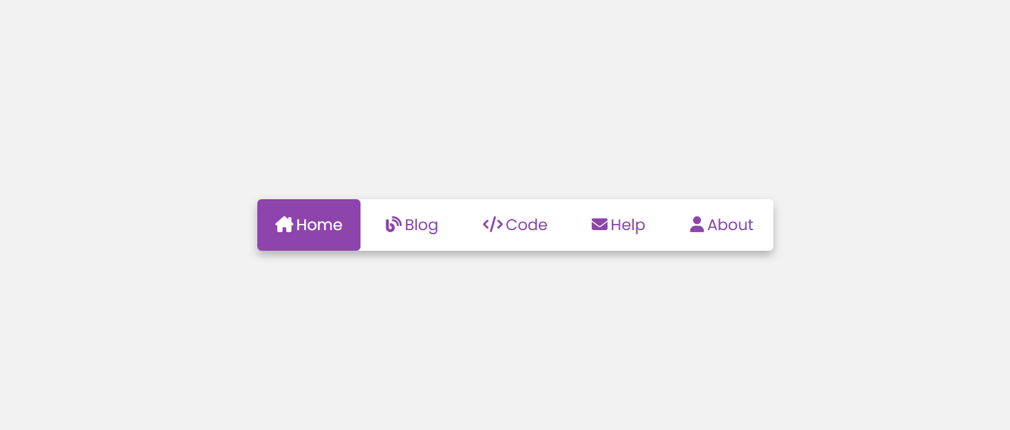 Animated Navigation Menu Bar